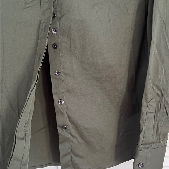 The Shirt Green Long Sleeve Blouse Top Sz Small - Picture 6 of 8